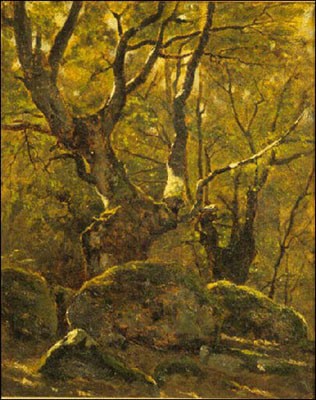 CHARLES HENRI BETHMONT - SOUS-BOIS AVEC ROCHERS CHARLES HENRI BETHMONT - SOUS-BOIS AVEC ROCHERS