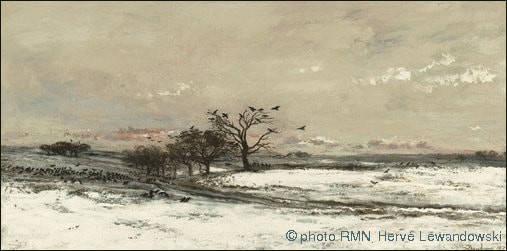 CHARLES-FRANÇOIS DAUBIGNY - LA NEIGE CHARLES-FRANÇOIS DAUBIGNY - LA NEIGE